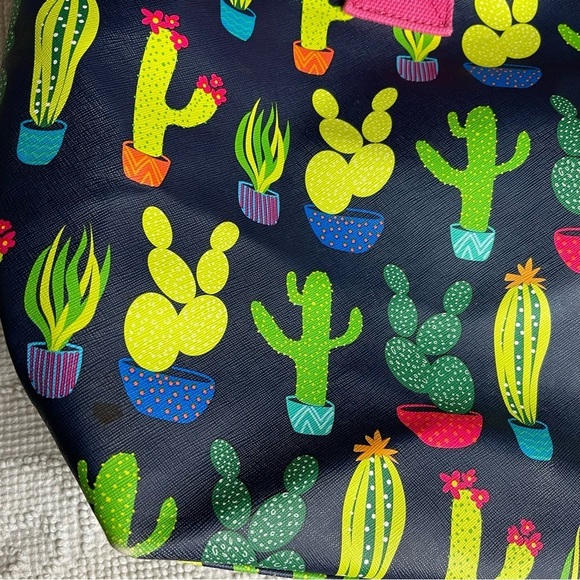 Dabney Lee Carryall Tote‎ Navy Cactus - Picture 2 of 5
